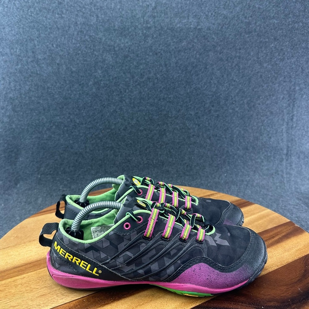 Merrell Lithe Glove Minimal Women's 7 Black Vibram Barefoot Running Shoes